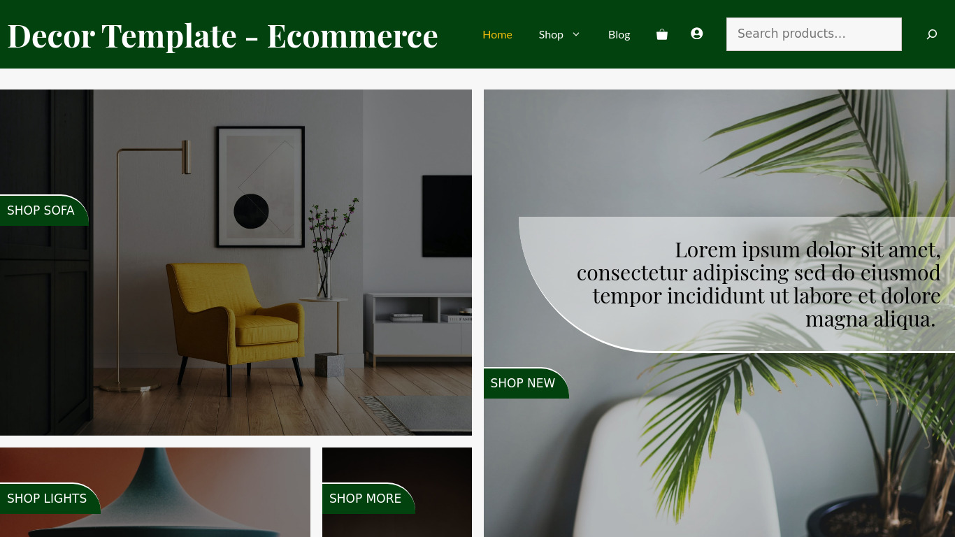Decor Template - Ecommerce